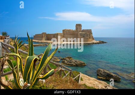 Burg, Isola di Capo Rizzuto, Le Castella, Kalabrien, Italien Stockfoto