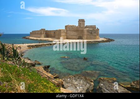 Burg, Isola di Capo Rizzuto, Le Castella, Kalabrien, Italien Stockfoto