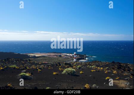 Faro de Fuencaliente, La Palma, Kanaren, Spanien Stockfoto