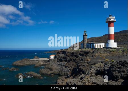 Faro de Fuencaliente, La Palma, Kanaren, Spanien Stockfoto