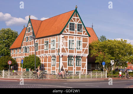 Rathaus Jork, Altes Land, Niedersachsen, Deutschland Stockfoto