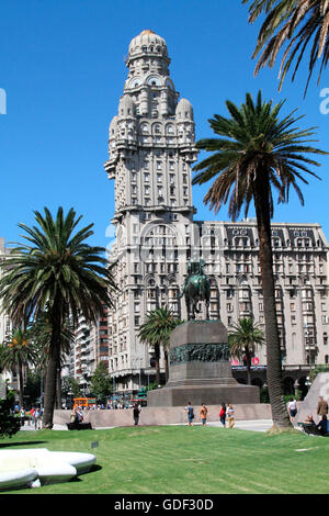 Salve-Palast, Independence Platz, Plaza Independencia, Montevideo, Uruguay Stockfoto