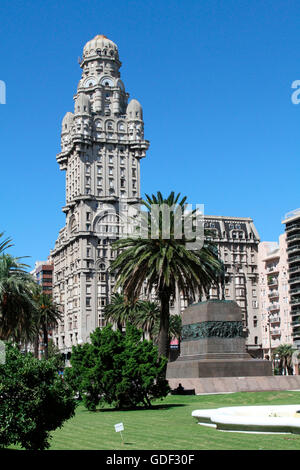 Salve-Palast, Independence Platz, Plaza Independencia, Montevideo, Uruguay Stockfoto