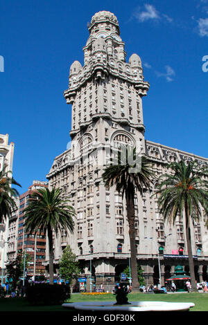 Salve-Palast, Independence Platz, Plaza Independencia, Montevideo, Uruguay Stockfoto