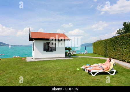 Steinbach am Attersee: Komponieren Haus von Gustav Mahler am Attersee, Österreich, Oberösterreich, Oberösterreich, Salzkammergut Stockfoto