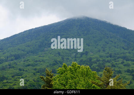 Vulkan Mount Nantai in Nikko-Nationalpark, Japan. Stockfoto