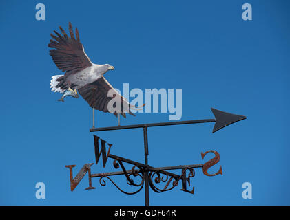 Sea Eagle Zeichen zum Grab der Adler im Zentrum und Fuß zu den Kammern Cairn.  SCO 10.731. Stockfoto