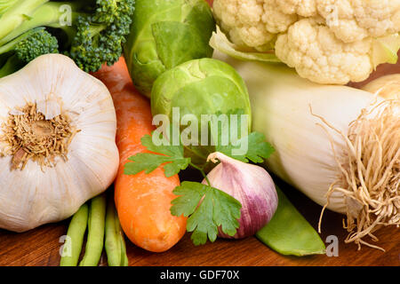 frisches Obst und Gemüse vom Markt Bauernhäuser Stockfoto