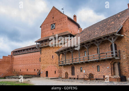 Die steinerne Burg Turaida in der Nähe von Sigulda in Lettland Stockfoto