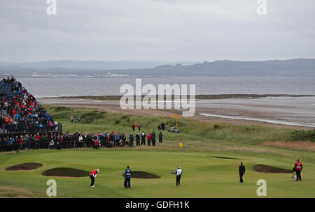 Englands Andrew Johnston spielt seine 2. Chance auf dem 1. tagsüber drei The Open Championship 2016 im Royal Troon Golf Club, South Ayrshire. Stockfoto