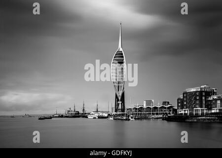 Der Emirates Spinnaker Tower, Gunwharf Quays, Portsmouth, Hampshire, UK Stockfoto