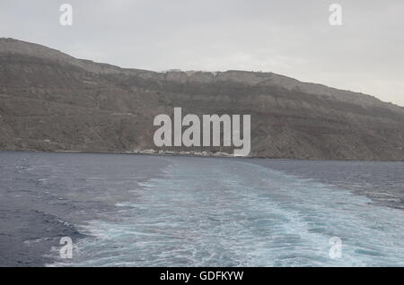 Bilder aus den Dörfern und den Vulkan auf Santorini Insel Kykladen Griechenland! Bekannte Ausflugsziele erstaunlich schöne Sonnenuntergangsplatz! Stockfoto