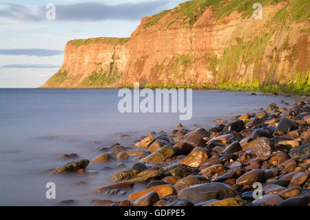 Östlich von Saltburn by-the-Sea, Huntcliff oder Jagd-Klippe Stockfoto