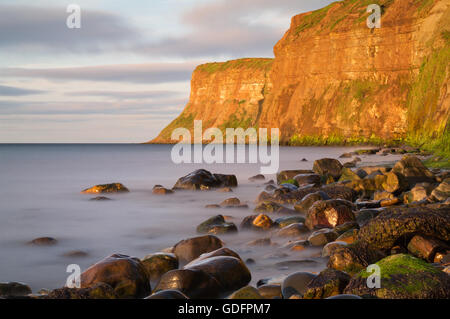 Östlich von Saltburn by-the-Sea, Huntcliff oder Jagd-Klippe Stockfoto