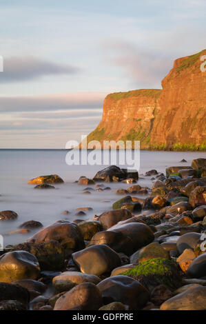 Östlich von Saltburn by-the-Sea, Huntcliff oder Jagd-Klippe Stockfoto