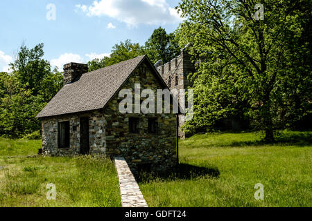 Beverley Mill (Chapman Mühle), breit ausgeführt, die Ebenen, Virginia Stockfoto