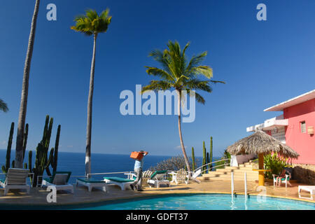 Schwimmbad im Hotel Los Flamingos Acapulco, Mexiko Stockfoto