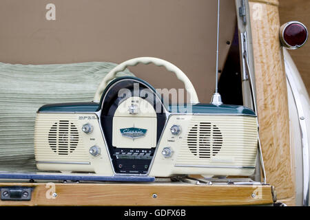 Klassische Vintage Cicena Retro-radio Stockfoto