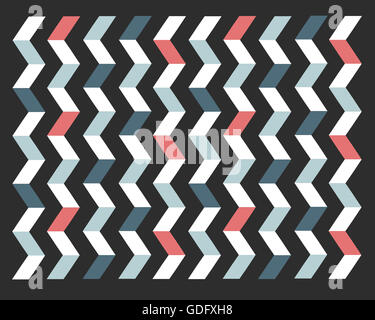 Handgezeichnete Illustration und Zeichnung von einem geometrischen abstrakten Muster Stockfoto