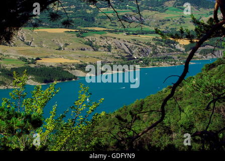 Lac de Serre Poncon Stockfoto