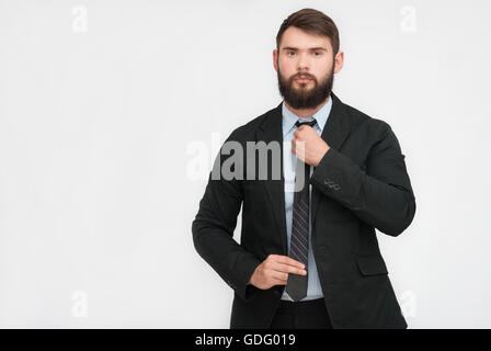 Porträt von zuversichtlich Geschäftsmann Stockfoto