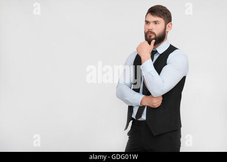 Porträt von zuversichtlich Geschäftsmann Stockfoto