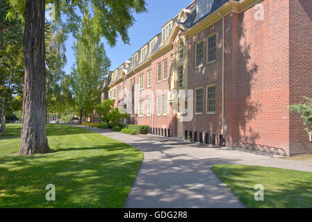 Whitman College Gebäude und Park im US-Bundesstaat Washington Wala Wala. Stockfoto