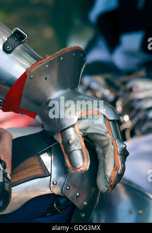 Mittelalterliche Handschuh Handschuhe Stockfoto