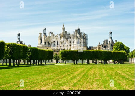 Schloss Chambord, Loire-Tal, Loir-et-Cher, Frankreich Stockfoto