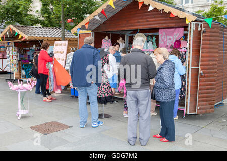 Der Pier-Kopf am Ufer des Flusses Mersey Liverpool, Merseyside, England Stockfoto