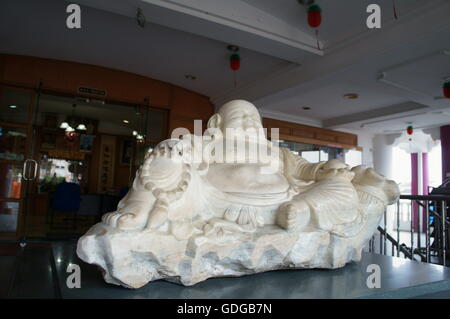 Lachender Buddha Statue Stockfoto