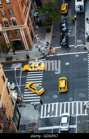 New York City Verkehrsknotenpunkt auf mit Lexington Avenue, Manhattan, New York City Stockfoto