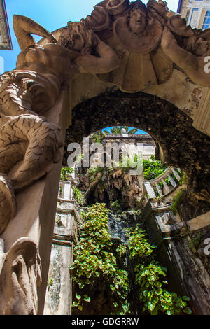 Genua, Italien - 2. Juni 2015: Detail vom Palazzo Lomellino in Genua, Italien. Es wurde 1563 zu Ehren des Nicolosio Lomellino gebaut Stockfoto