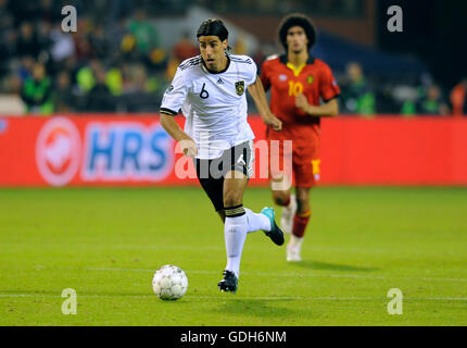 Sami Khedira, UEFA Fußball-Europameisterschaft 2012-Qualifikation Belgien-Deutschland 0: 1, Stadion Stade Roi Baudouin, Brüssel Stockfoto