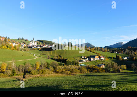 Mariazell: Wallfahrtskirche Basilika Geburt der Maria, Österreich, Steiermark, Steiermark, Obere Steiermark Stockfoto