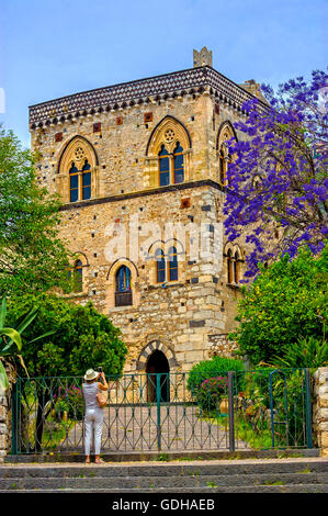 Italien-Sizilien-Taormina, Duchi di Santo Stefano Palace, Stockfoto