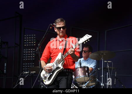 London, England, Vereinigtes Königreich: 17. Juli 2016: Calexico preforms auf der Zitadelle Festival 2016 im Victoria Park, London, UK. Foto: siehe Li Stockfoto