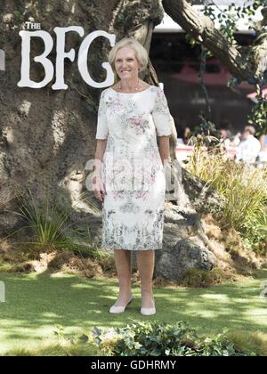 London, Vereinigtes Königreich von Großbritannien und Nordirland. 17. Juli 2016. Der BFG-Film premiere am Leicester Square in London. 17.07.2016 | Nutzung weltweit/Picture Alliance Credit: Dpa/Alamy Live-Nachrichten Stockfoto