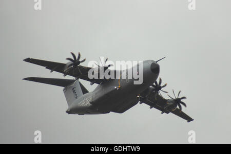 Farnborough Airshow UK 2016 Airbus A400M militärische Transportflugzeuge Stockfoto