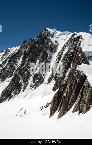 Mont Blanc du Tacul, Vallée Blanche Stockfoto