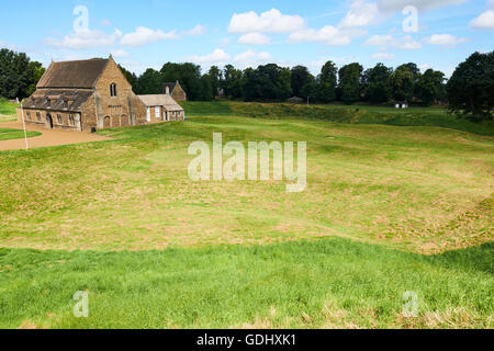 Das Gelände rund um Great Hall Oakham Castle Rutland East Midlands UK Stockfoto