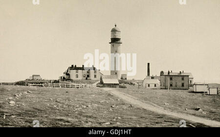 Der Cape Race Leuchtturm, Neufundland, ca. 1910 Stockfoto