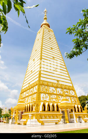 Phrathat Nong Bua Tempel in Ubon Ratchathani, Thailand. Stockfoto