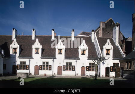 Alte Häuser, Ghent Stockfoto