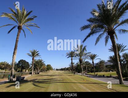 Gesamtansicht der La Manga Club Resort in Murcia, Südspanien. Stockfoto