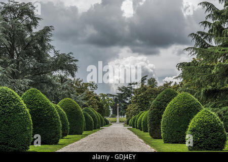 Park des Château Mouton-Rothschild, Pauillac, Gironde, Frankreich Stockfoto