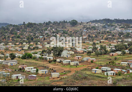 Geographie / Reisen, Südafrika, Sabie, Stadtansichten / Stadtlandschaften, Ansicht von der Gemeinde der schwarzen Einwohner, Stockfoto