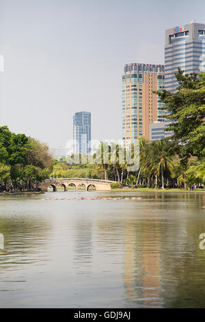 Dethail der Lumpini-Park in Bangkok, Thailand Stockfoto