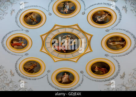 Die Arabeske Hall von der Katharinenpalast Puschkin St. Petersburg Russland Stockfoto