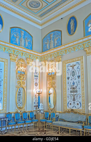 Die Arabeske Hall von der Katharinenpalast Puschkin St. Petersburg Russland Stockfoto